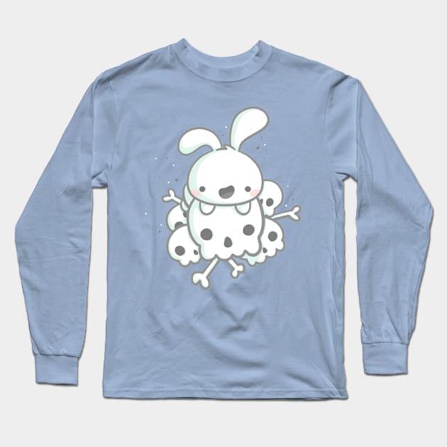Creepy Bunny Long Sleeve T-Shirt by perdita00